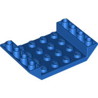 Lego kostka (kostička) 6x4 šikmá 45° invertovaná, modrá (4163532)